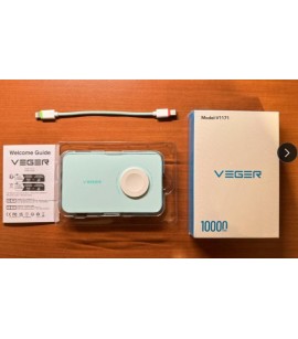 VEGER 10000mAh Portable Power Bank with Built in Cable(Removable). 2774 Units. EXW Los Angeles 